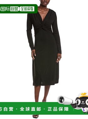 自营 Hugo Boss Eulo Midi连衣裙-黑色 美国奥莱直发