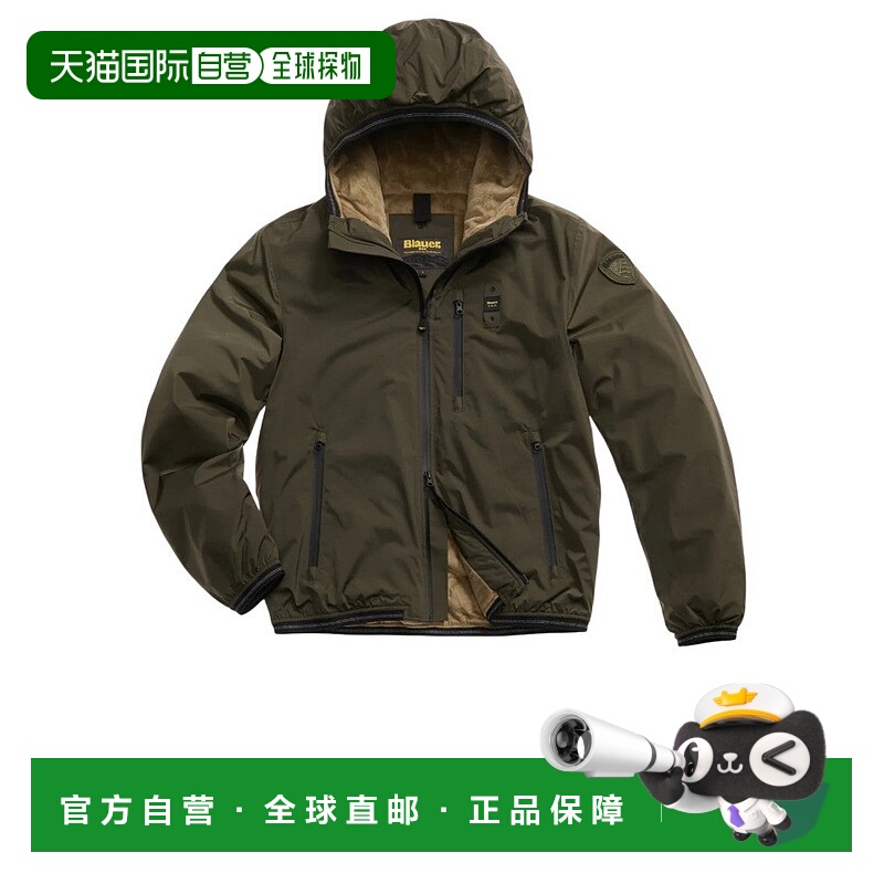 自营blauer深橄榄绿风衣-黑色 美国奥莱直发