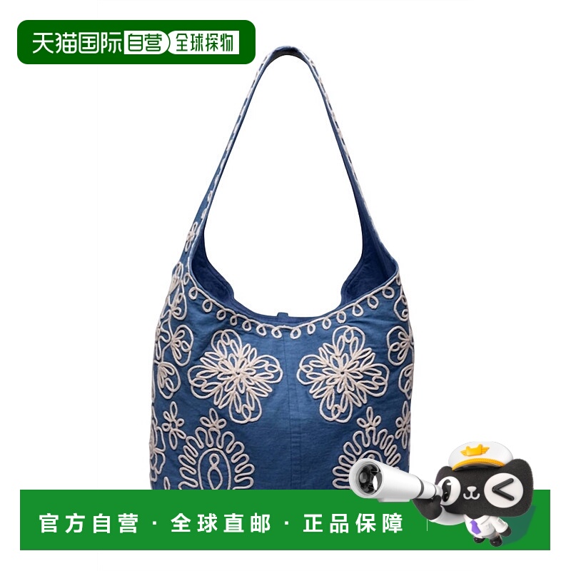 自营johnny was女式牛仔靛蓝Pieter Sutash水桶包-牛仔靛蓝 美国