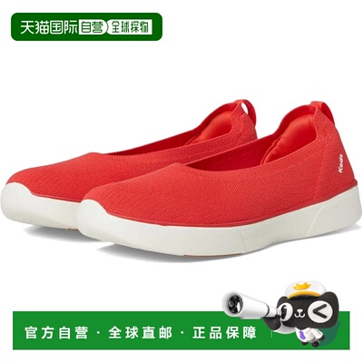 自营Women's Keds BlissWalk Skimmer Flats Red Slip On Comfort