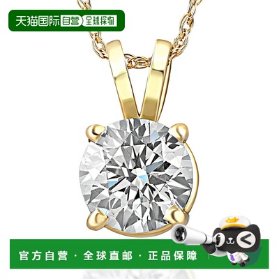 自营 pompeii33/4ct 钻石单粒吊坠 14K 黄金 - 14k 黄金 美国奥莱