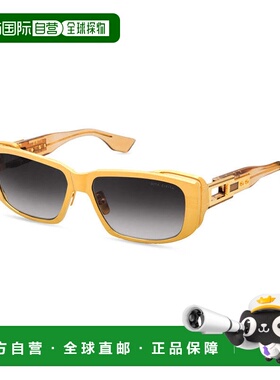 自营Dita Sunglasses Rectangle Full Rim, Gold Frame And Grey