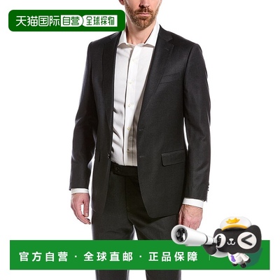 自营 Cavalli Class 2pc 修身羊毛西装 - 灰色 美国奥莱直发