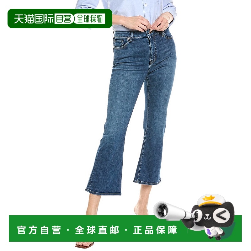 自营 frame denimFRAME牛仔Le Crop Skywalk迷你战靴牛仔裤-蓝色