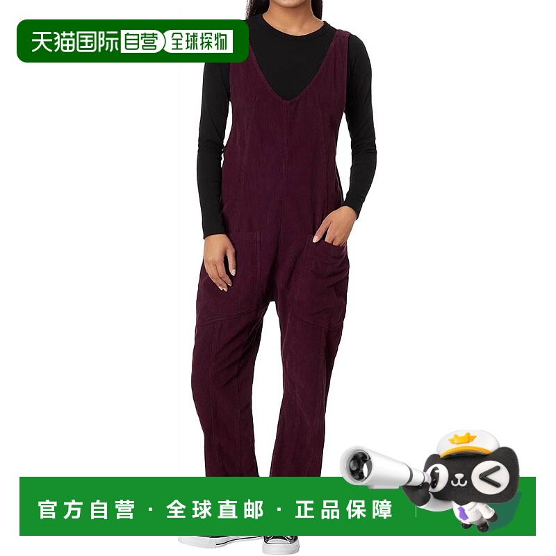 自营free people意大利李子高卷绳连体衣-意大利李子 美国奥莱直