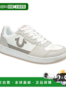 自营True Religion男式Arthur Court运动鞋-灰色 美国奥莱直发