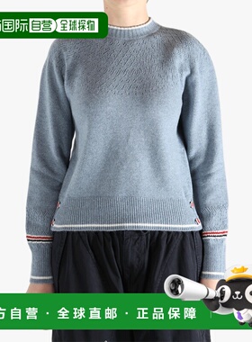 美国直邮THOM BROWNE-女士Pointelle Fair Isle圆领Pulover