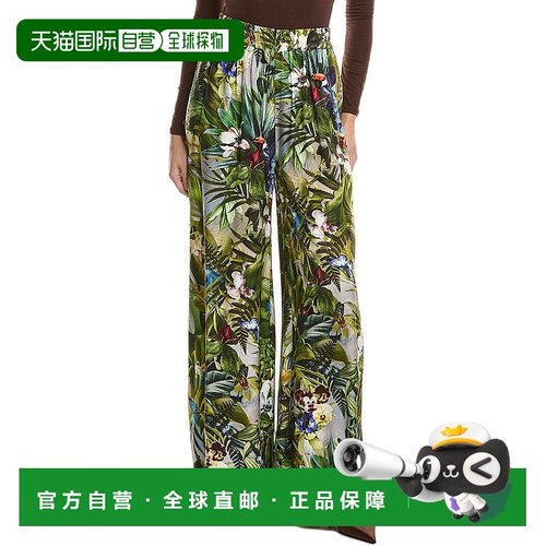 自营L'AGENCE Lillian Wide Leg Pant - green 美国奥莱直发女装
