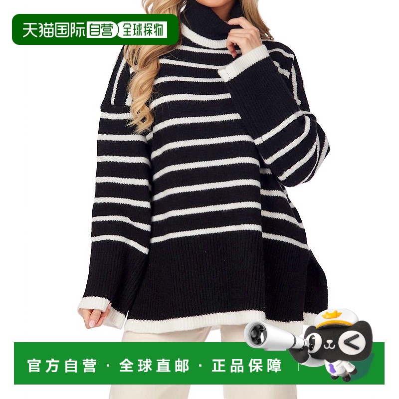 自营 mud pieDunn Striped Sweater In Black - black 美国奥莱直