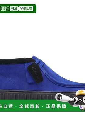 自营 Clarks Torhill Hi 蓝色麂皮鞋 - 钴蓝色麂皮 美国奥莱直发