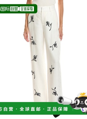 自营cinq a septCinq à Sept Falling Lilies Zinon Pant - whit