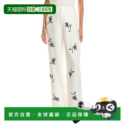 自营cinq a septCinq à Sept Falling Lilies Zinon Pant - whit