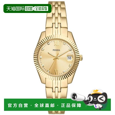 自营Fossil Women's Scarlette Gold Dial Watch - gold 美国奥莱
