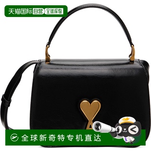 Ami 女士 香港直邮潮奢 Paris 手提包 黑色 Leather