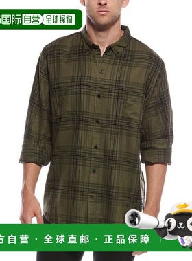 自营Scotch & Soda Textured Plaid Shirt - green 美国奥莱直发