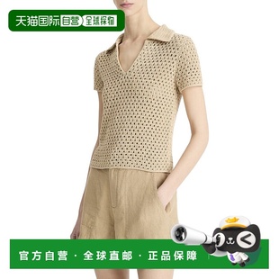 棕色针织衫 Henley 美国直发奥莱 Macrame 自营Vince