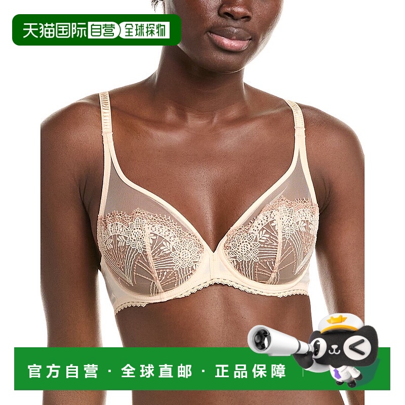 自营Simone Perele Allure Sheer Plunge Bra - beige 美国奥莱直
