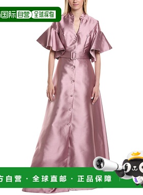 自营 Rene Ruiz Mikado Shirtgown-粉红色 美国奥莱直发连衣裙
