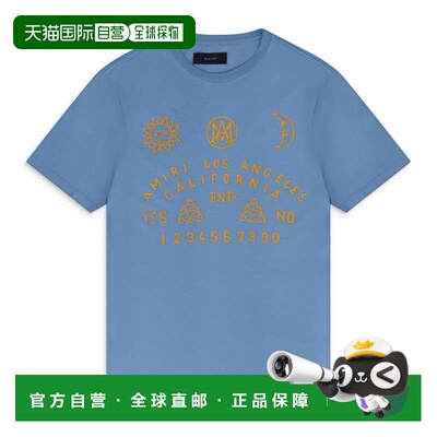 自营Amiri Carolina蓝色Ouija Board t恤-蓝色 美国奥莱直发