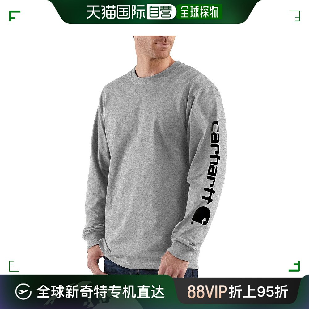 香港直邮潮奢 Carhartt 卡哈特 男士 标志Logo袖子长袖T恤 CHT004 男装 T恤 原图主图