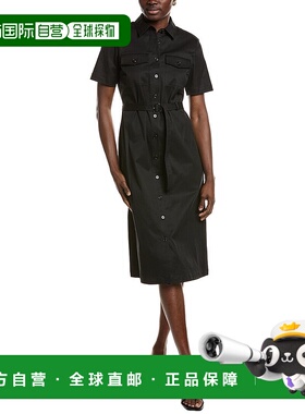 自营 Theory Midi连衣裙-黑色 美国奥莱直发长裙