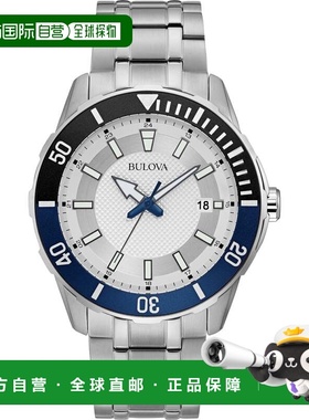 自营Bulova Men's Classic 44mm Quartz Watch - silver 美国奥莱