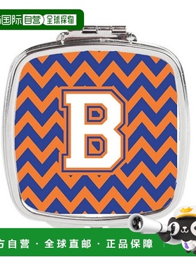 自营 Carolines Treasures CJ1060-BSCM 字母 B 雪佛龙蓝色正品