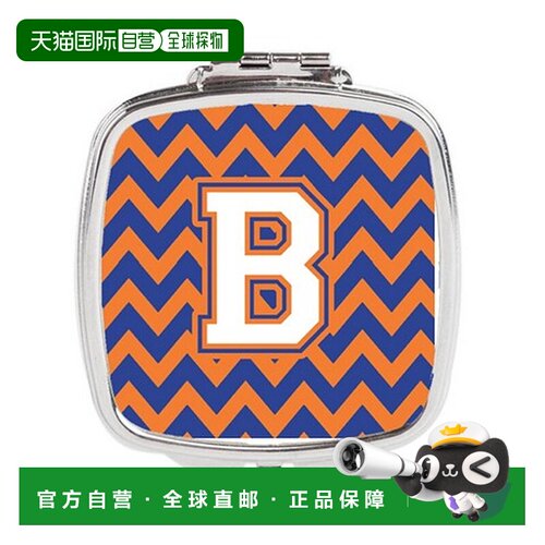 自营 Carolines Treasures CJ1060-BSCM 字母 B 雪佛龙蓝色正品