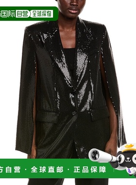 自营Michael Kors Collection Sequin Silk-Blend Cape Jacket -