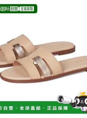 自营Women's Cole Haan Flynn Slotted W34443 Sandals Beige Sli