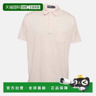 自营Polo Ralph Lauren Carmel Pink Stripe Cotton Polo T-Shirt