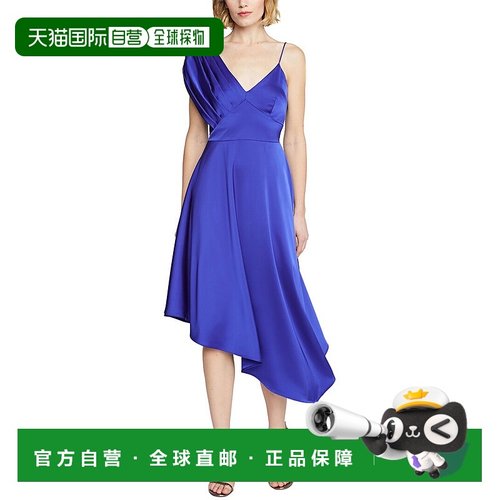 自营 Theia Elsie 手帕下摆连衣裙 - 蓝色 美国奥莱直发服饰