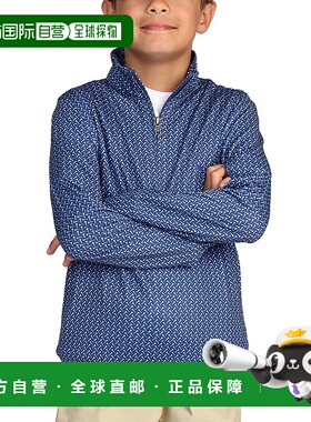 自营 Tailorbyrd 1/4拉链高性能套头衫-蓝色 美国奥莱直发