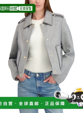 自营Laundry by Shelli Segal Cropped Jacket - heather grey 美