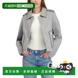 自营Laundry by Shelli Segal Cropped Jacket - heather grey 美