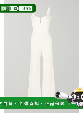 1h可退 香港直邮潮奢 GALVAN 女士 拼接绉纱连衣裤 PS2065White