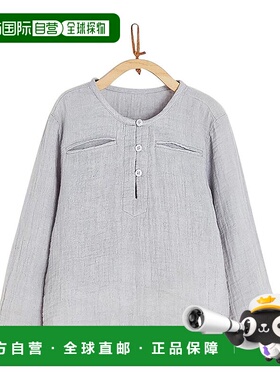 自营 babycottons Paradise 中式领衬衫 - 灰色 美国奥莱直发