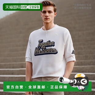 1h可退 【美国直邮】adidas 阿迪达斯 男士白色佐治亚理工学院黄C