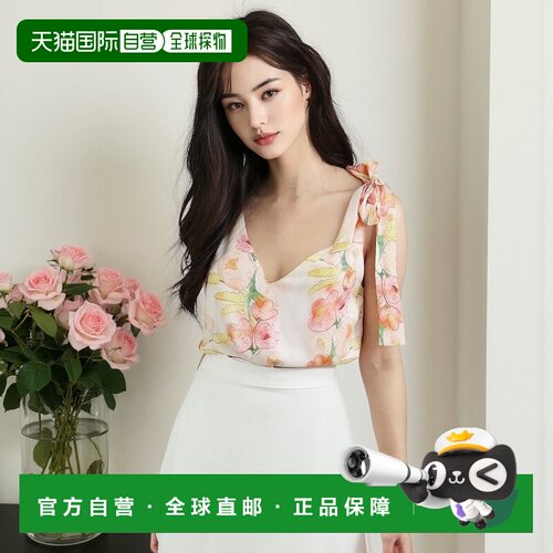 自营belle & bloomFeel For You V领上衣-黑色 美国奥莱直发女装