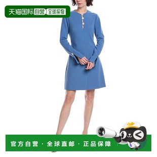 蓝色 roseLela玫瑰皮连衣裙 美国奥莱直发 lela 自营