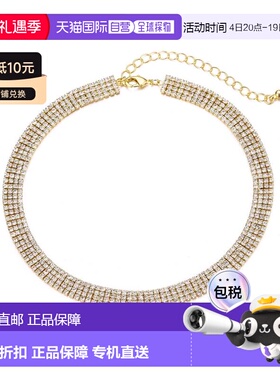 自营adornia14k镀金可调节水晶项链-金色 美国奥莱直发
