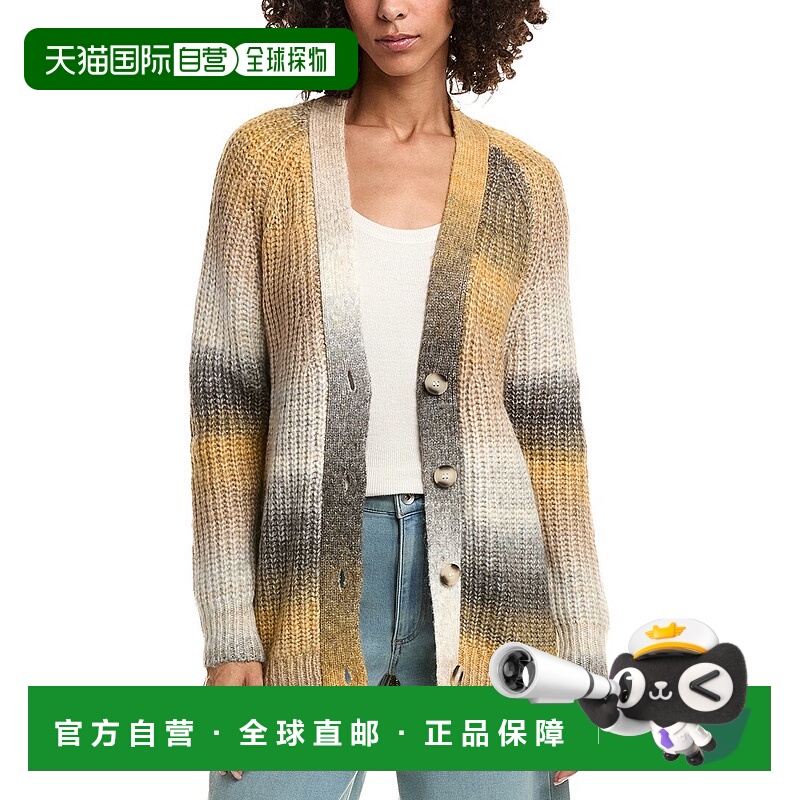 自营For the Republic Marled Button Cardigan - gold 美国奥莱