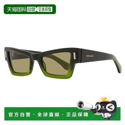 自营salvatore ferragamoFerragamo Women's Cat-Eye Rivet Sungl