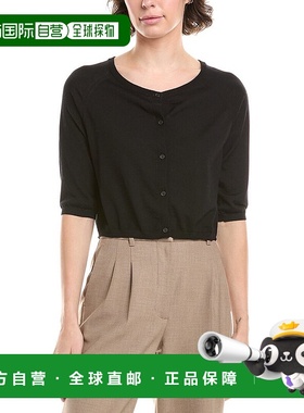 自营 S Max Mara Clima羊毛裹肩开衫-黑色 美国奥莱直发