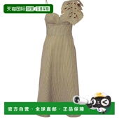 Striped Monstera 自营FARM Women Linen Leaf Rio Midi Dre