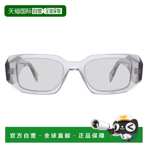 自营Prada浅灰色矩形女士太阳镜PR 17WS 12R30B 49 - multi 美国