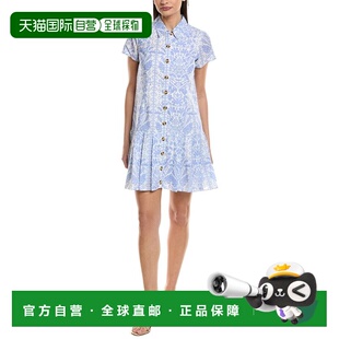 Ruffle Sable Hem Shirtdress 美国奥莱直发 自营Sail blue