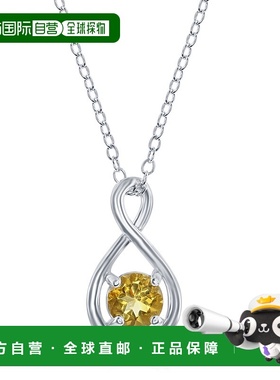 自营 simona纯银圆形无限设计项链 - 黄色 美国奥莱直发