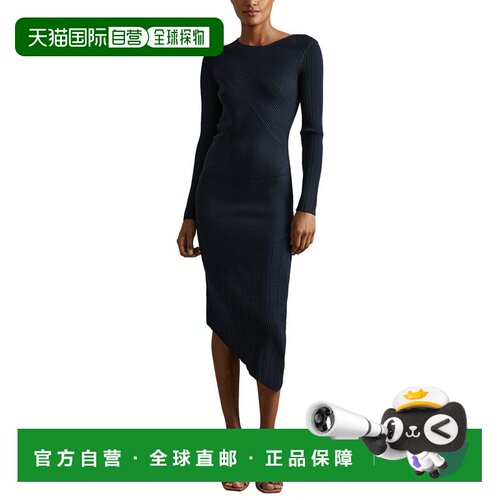 自营Reiss Jem Knitted Dress - teal 美国奥莱直发连衣裙包臀裙