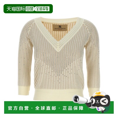 自营Ermanno Scervino Women's Rhinestone Sweater - white 美国